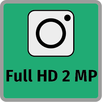 2 megapixeles széles látószögű kamera