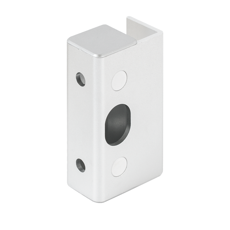 Mounting bracket for bolt locks - for frameless glass doors