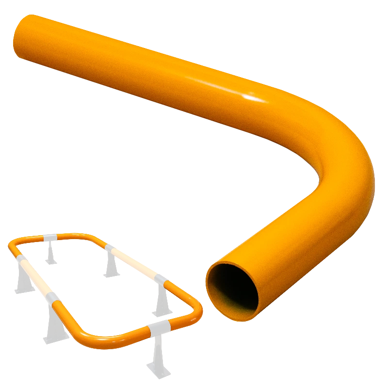 Barrier protection cordon - corner element - 90&deg; angled - orange