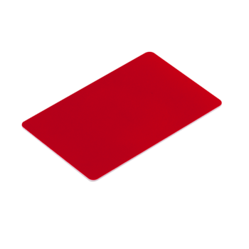 RFID card with EM4100 chip, thin - 125 kHz - red