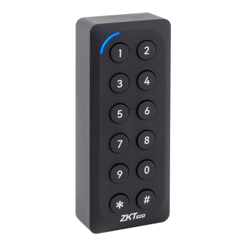 ZKTeco ACC-ER-KR902 hibrid EM, Mifare/Dasfire kártás és kódbilentyűs segédolvasó, Wiegand és RS485 kimenettel