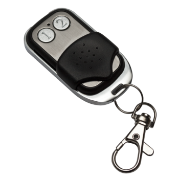 Two-button rolling code remote control