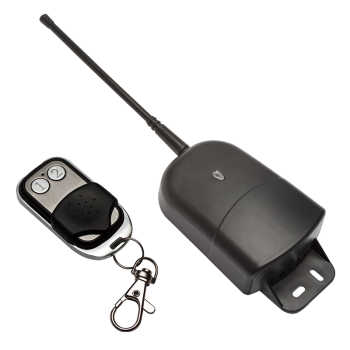 Dual-channel, medium range remote control transceiver set