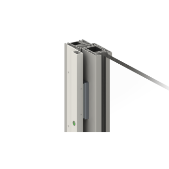  Special electromagnet system for outward-opening plastic doors - with push button- DIN Left