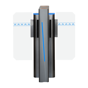 The intermediate element of the swing gate system