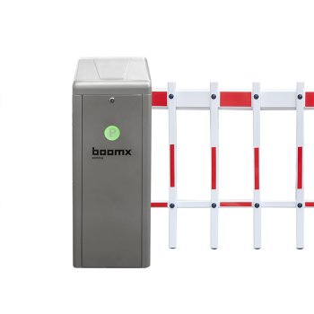 Barrier E10 - grey -  single-fence arm - 4,5 m - left