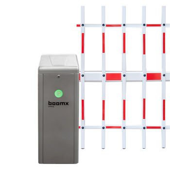 Barrier E10 - grey -  double-fence arm - 4 m - left