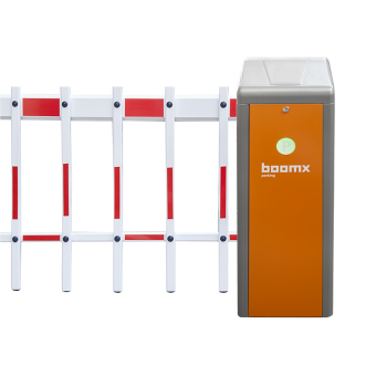 Barrier E10 - orange -  single-fence arm - 4,5 m - right