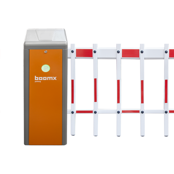 Barrier E10 - orange -  single-fence arm - 4,5 m - left