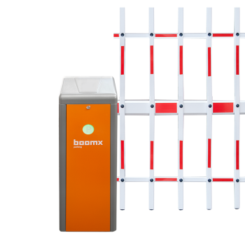 Barrier E10 - orange -  double-fence arm - 4 m - left