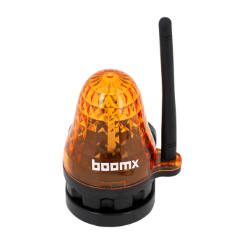 Indicator lamp with remote control and antenna