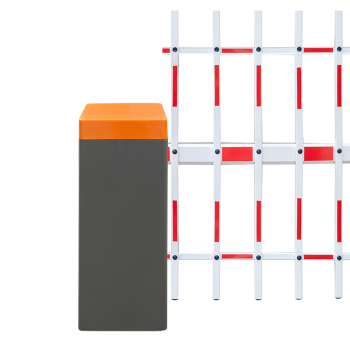 Barrier S18 - orange -  double-fence arm - 4 m - left