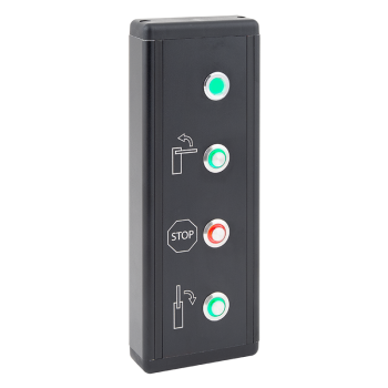 Wired remote control for barrier – status indicator LED – with OPEN-CLOSE-EMERGENCY STOP buttons