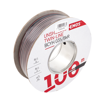 Alarm cable 2 x 0,35 100 m reel