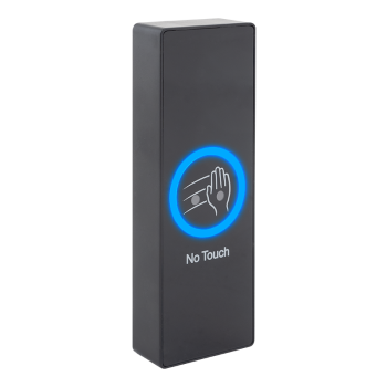 CBUTTON-400-W-bk - Surface-mounted infrared switch, with timing detection adjustment, NO/NC output, black