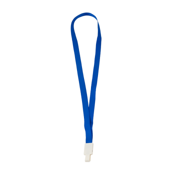 Passport holder lanyard - 16 mm wide - blue