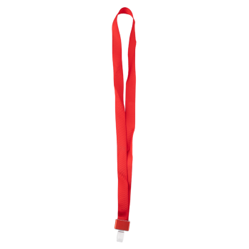 Card holder lanyard - 21 mm wide - red