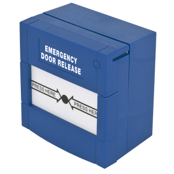 Resettable manual callpoint for fire extinguishing - blue