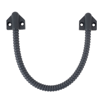 Plastic coated door loop, inner diameter 6 mm - antracit