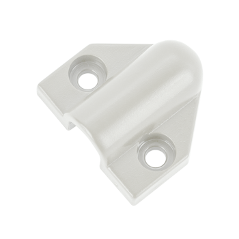 Plastic connector for door loop - white