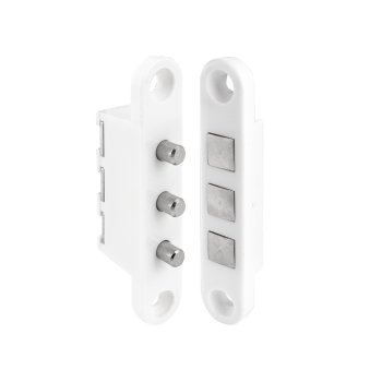 Power-transfer contact - flush-mountable into hinge side- 3 contacts - white