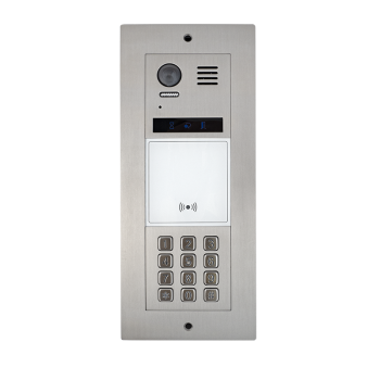 Outdoor unit with illuminated code-lock and integrated RFID reader (13,56MHz + 125 kHz) IP55