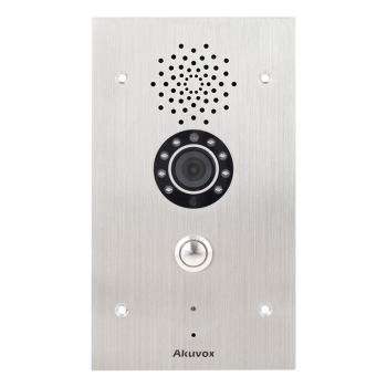 IP Video emergency intercom, one-button, flush-mounted, PoE, IP65