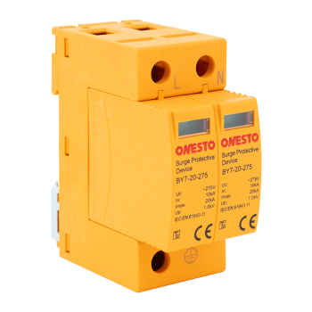 ET-BY7-2P-20KA - Surge protection device, 1-pólus+NPE, 20 kA, with changeable insert