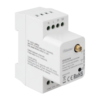 ET-KRC2104-W - 2 channel RF+WiFi receiver (TUYA compatible), DIN rail mountable