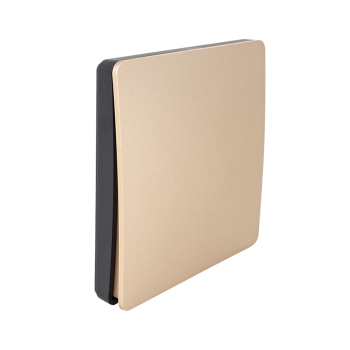 Kinetic pushbutton switch with built-in RF transmitter, 1 channel, golden