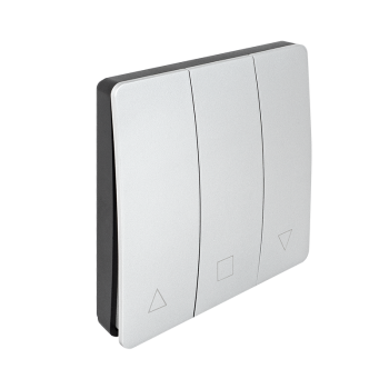 ET-KS2-354R - 3 channel push button for roller shutter, silver