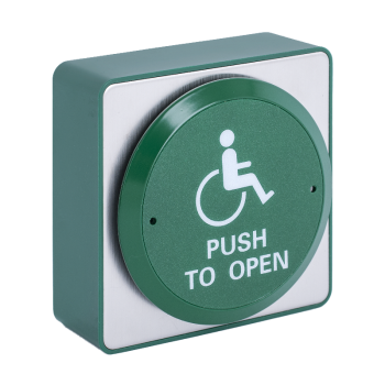 Large disabled push button, 89x89mm