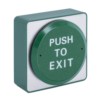 Large exit sign push button, 89x89mm