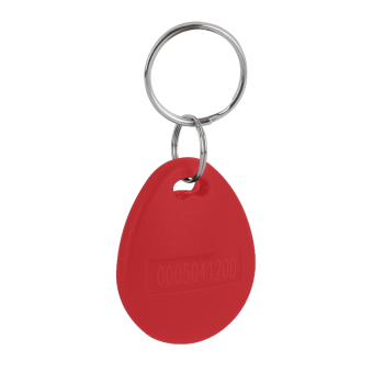 RFID key with EM4100 chip - red