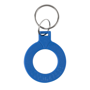 RFID ring keychain EM4100 (125kHz) with chip - blue