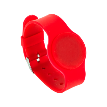 Wristwatch type RFID tag with EM4100 (125 kHz) chip - red