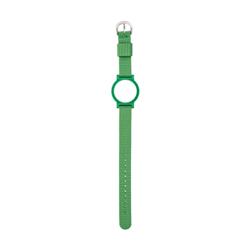 Buckled watch type RFID tag with MIFARE (13.56 MHz) chip - green