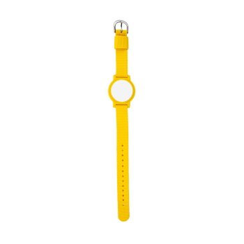 Buckled watch type RFID tag with MIFARE (13.56 MHz) chip - yellow
