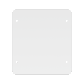 Plexiglass for glass railing system