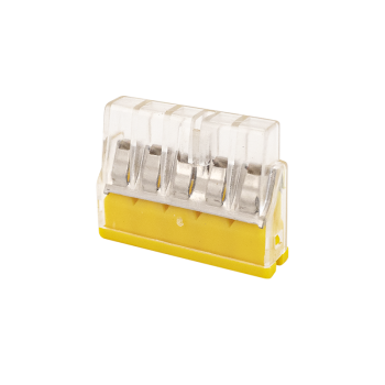Quick connector for 5 solid core, 0.5-2.5 mm² wires. Pack of 10 pieces