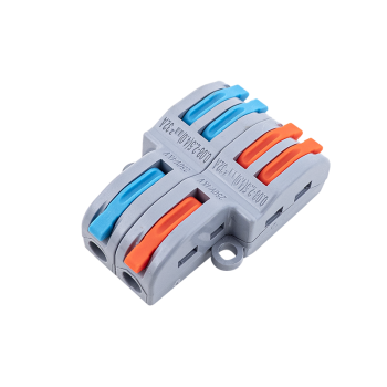Quick connector for 2x2-way distribution, suitable for 0.08 - 2.5 mm² wires, pack of 10.
