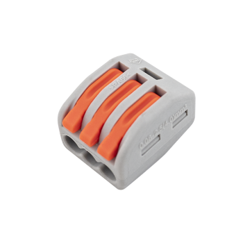  Quick connector for 3 wires, suitable for 0.08 - 2.5 mm² wires, pack of 10.
