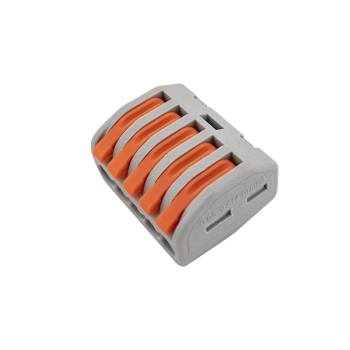  Quick connector for 5 wires, suitable for 0.08 - 2.5 mm² wires, pack of 10.