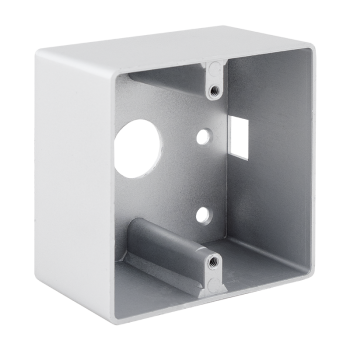 Metallic mounted back box 86 x 86 x 42 mm