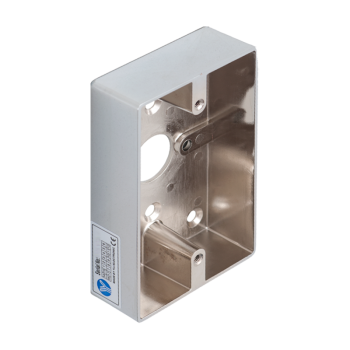 Stainless mounted back box 86 x 50 x 25 mm