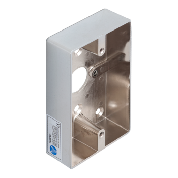 Stainless mounted back box 114 x 70 x 25 mm