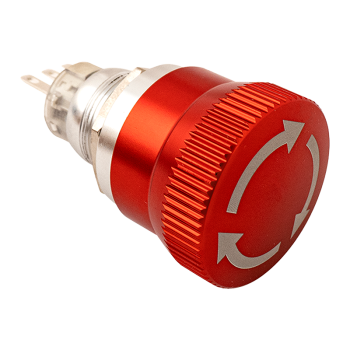 Emergency stop button for 19mm hole