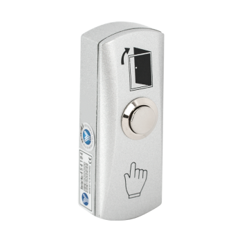 Surface mounted micro switch push button in slim metal housing - NO/NC