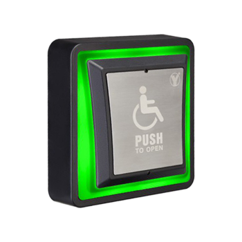 Push button for people with reduced mobility with two-color LED status indicator
