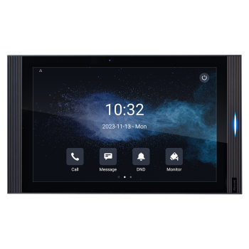 Intercom indoor unit with 10'' touch screen, Android 12 based system, WiFi